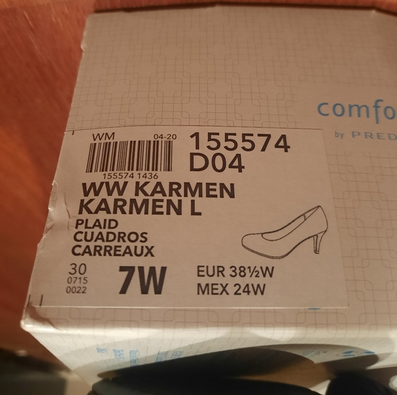 PLAID Heels by Comfort Plus by Predictions - Picture 2 of 4